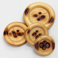 WD-1184 Burnt Wood Button